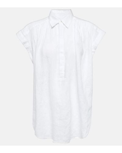 Polo Ralph Lauren Polohemd aus Leinen - Weiß