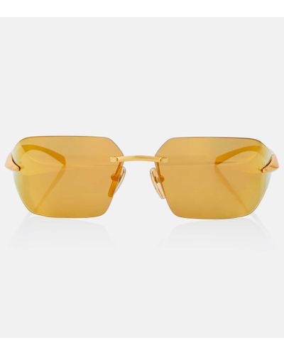 Prada Square Sunglasses - Brown