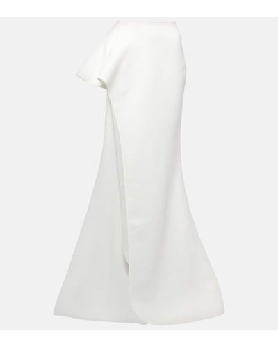 Maticevski Ambience Cutout Crepe Maxi Skirt - White