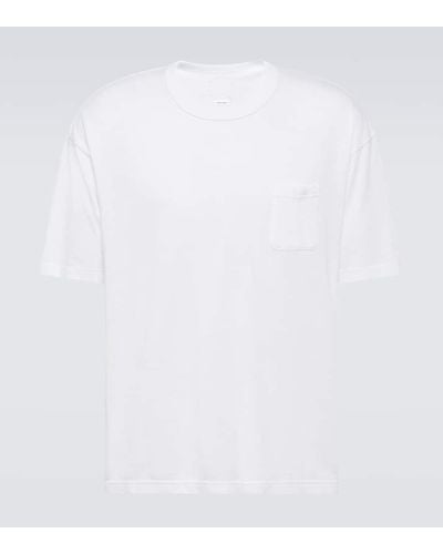 Visvim Jumbo Cotton And Silk T-shirt - White