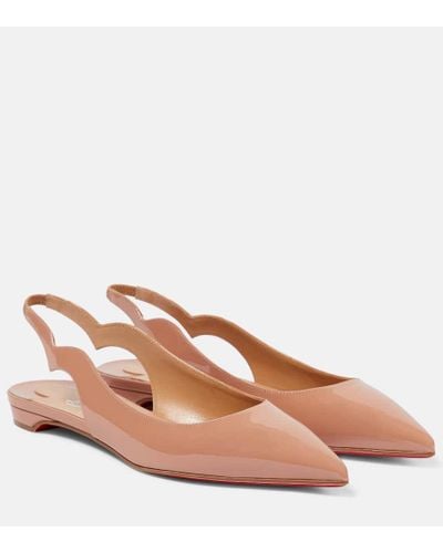 Christian Louboutin Patent Leather Ballet Flats - Brown