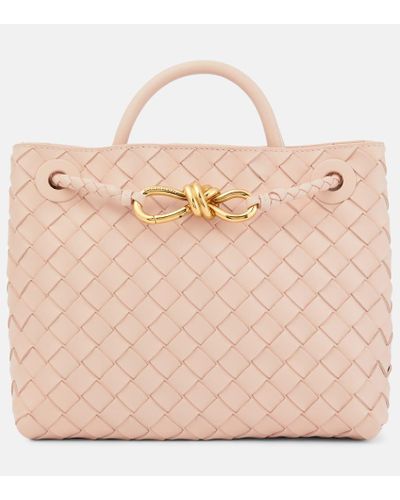 Bottega Veneta Borsa Andiamo Small in pelle - Rosa