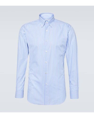 Brioni Hemd aus Baumwolle - Blau