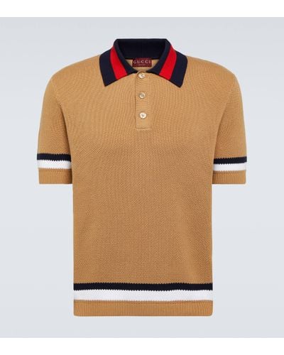 Gucci Cotton Pique Polo Shirt - Orange