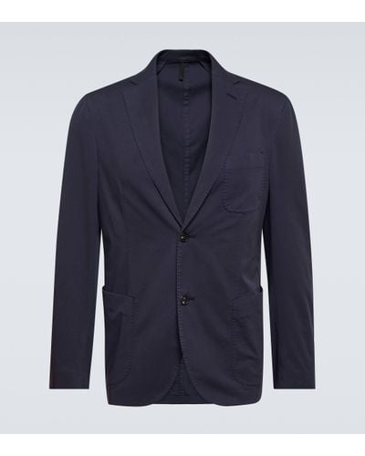 Incotex Cotton-blend Blazer - Blue