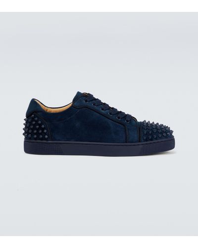 Blue Christian Louboutin Sneakers Men |