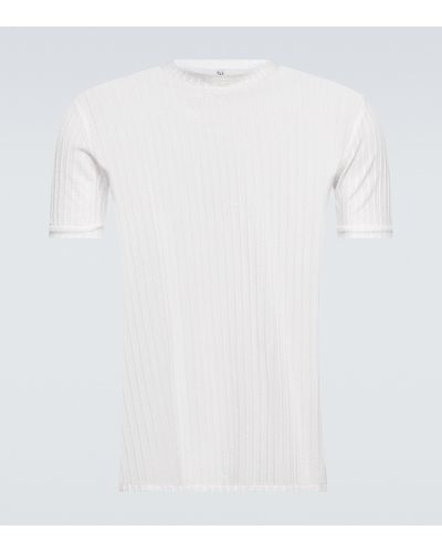 Winnie New York Striped Cotton-blend Jersey T-shirt - White