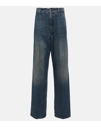 Sportmax Weite Low-Rise Jeans Rampur - Blau