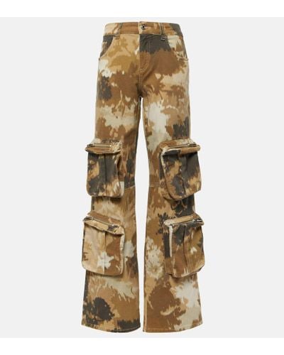 Blumarine Camouflage Cargo Pants - Natural
