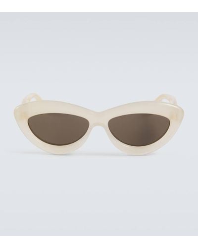 Loewe Curvy Oval Sunglasses - Natural
