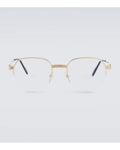 Cartier Eckige Brille - Mettallic