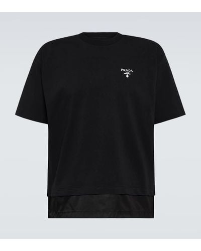 Prada T-Shirt aus Baumwolle - Schwarz