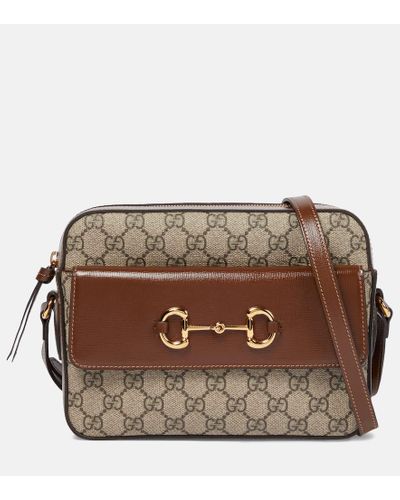 Gucci Borsa A Spalla Horsebit 1955 Misura Piccola - Marrone