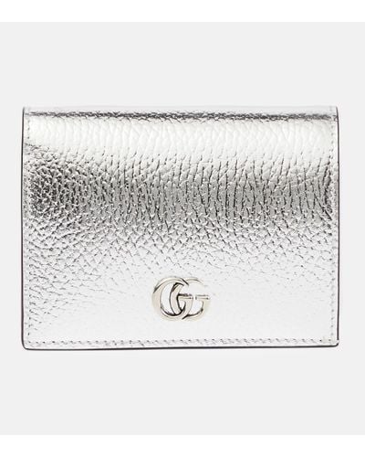 Gucci -tone gg Marmont Leather Wallet - Grey