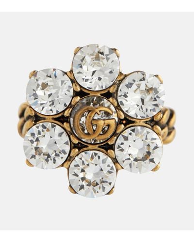 Gucci gg Marmont Crystal Ring - Yellow