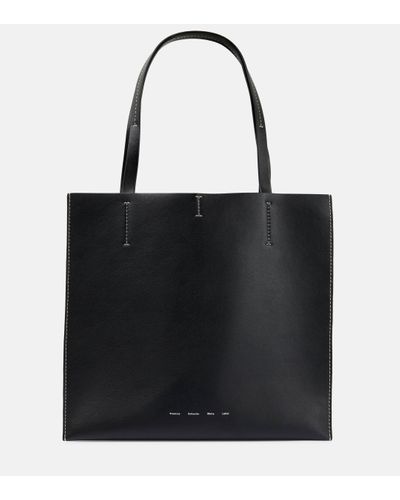 Proenza Schouler White Label Twin Leather Tote Bag - Black
