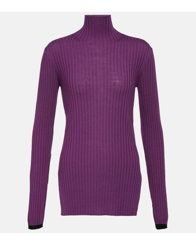Plan C Pullover aus Wolle - Lila