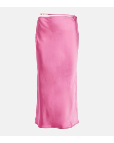 Jacquemus La Jupe Notte Midi Skirt - Pink