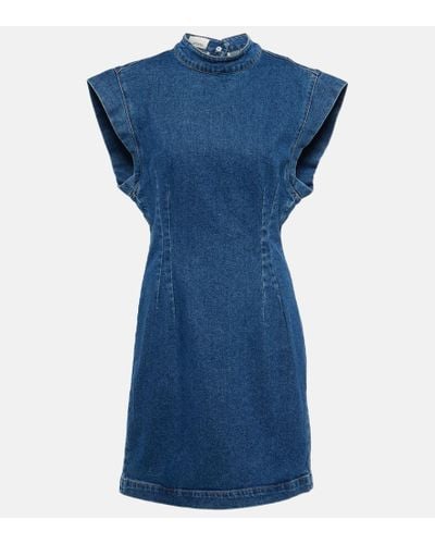 Isabel Marant Minikleid Nina aus Denim - Blau