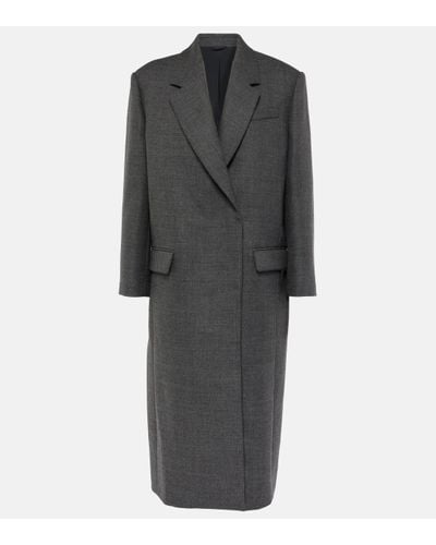 Brunello Cucinelli Boxy Virgin Wool Coat - Grey
