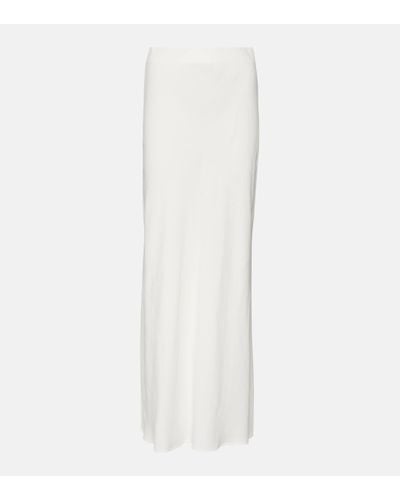 Brunello Cucinelli Twill Maxi Skirt - White