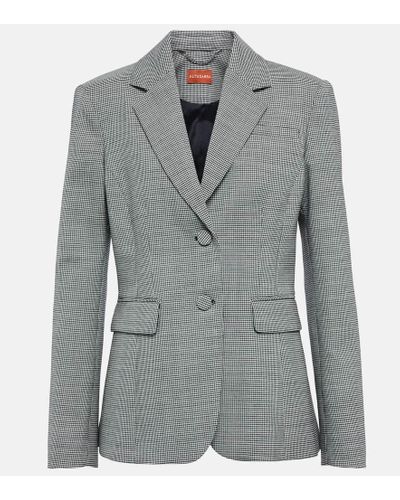 Altuzarra Blazer Fenice in lana pied-de-poule - Grigio