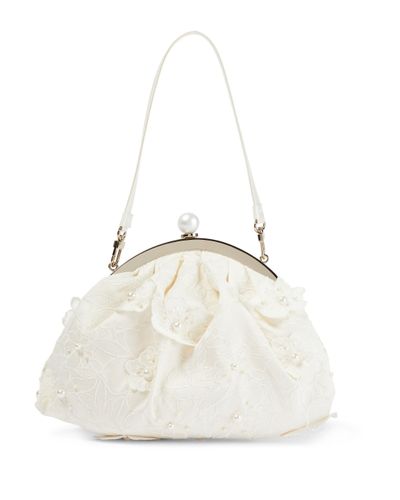 Erdem Bridal Embellished Mikado Tote Bag - White