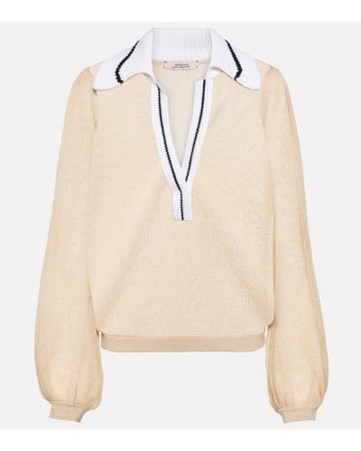 Dorothee Schumacher Cool Sophistication Cotton And Wool Jumper - Natural