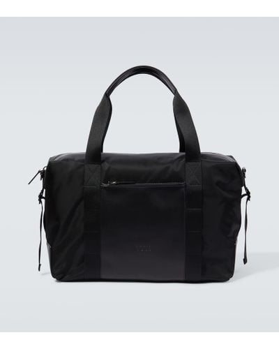 Tod's Large Leather-trimmed Duffel Bag - Black