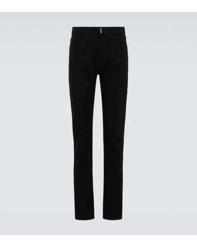 Givenchy Slim-fit Cotton Trousers - Black