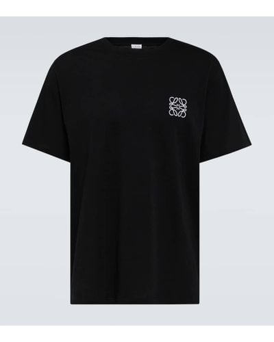 Loewe T-shirt in jersey di cotone anagrammato - Nero