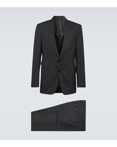 Tom Ford Costume Shelton Super 120's en laine - Noir