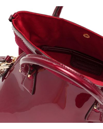 Maison Margiela 5ac Mini Patent-leather Tote in Red | Lyst
