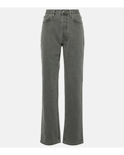 Totême High-rise Straight Jeans - Grey