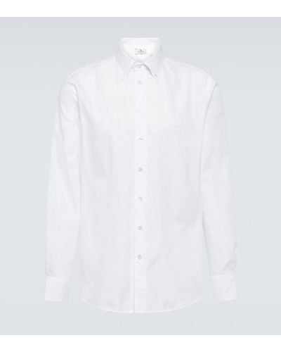 Etro Cotton Poplin Oxford Shirt - White