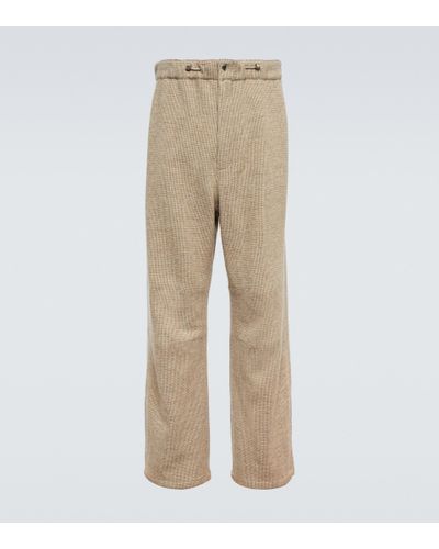 Natural AURALEE Pants, Slacks and Chinos for Men | Lyst