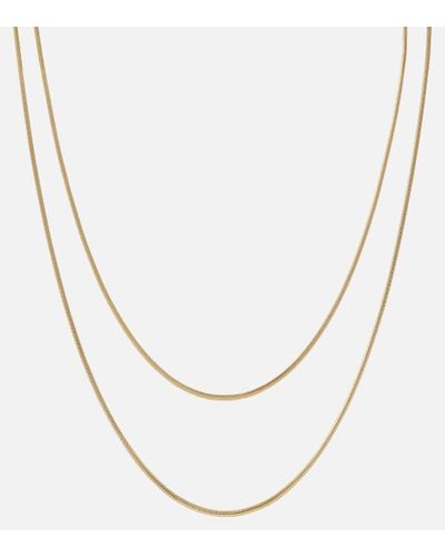 Sophie Buhai Double Diana 18kt Gold-plated Sterling Silver Necklace - White