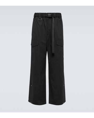 Y-3 Pantalon raccourci en coton - Noir