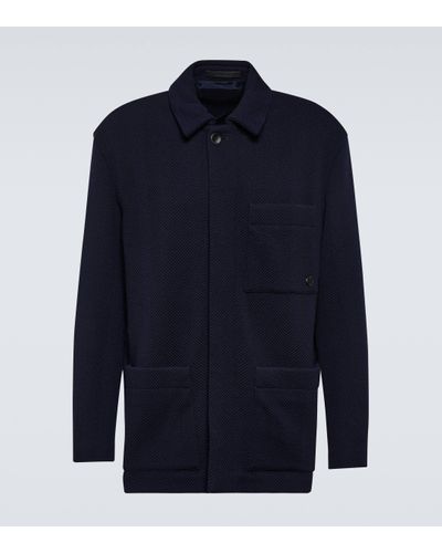 Giorgio Armani Wool Jacket - Blue