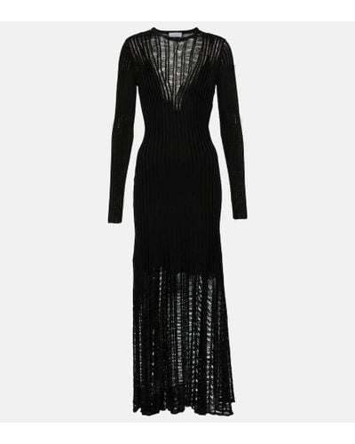 Gabriela Hearst Maia Knit Silk Dress - Black