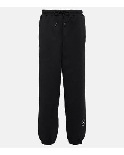 adidas By Stella McCartney Pantalones deportivos de algodon - Negro