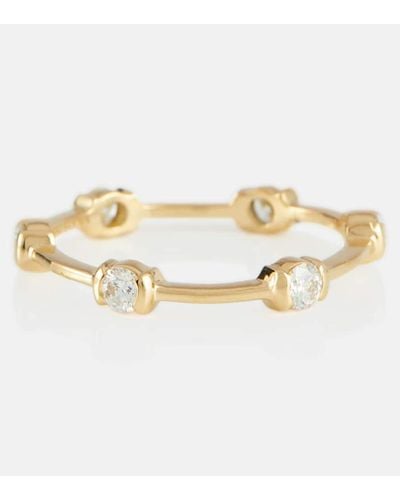 Melissa Kaye Zea 18kt Gold Ring With Diamonds - Metallic