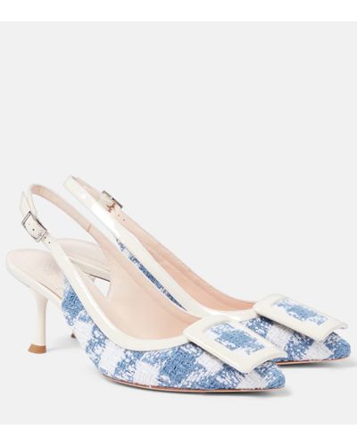 Roger Vivier Viv In The City 65 Slingback Pumps - Blue