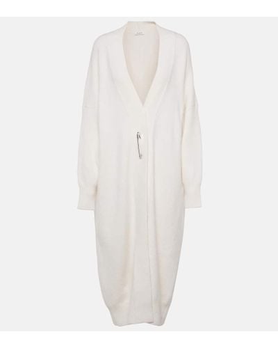 Alaïa Pulloverkleid aus einem Alpakawollgemisch - Weiß