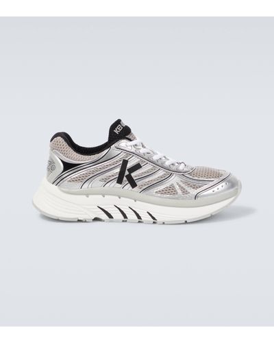 KENZO Pace Mesh Trainers - Metallic