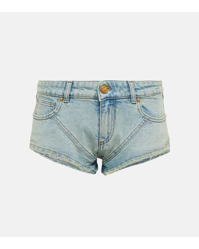 Blumarine Low-rise Shorts - Blue