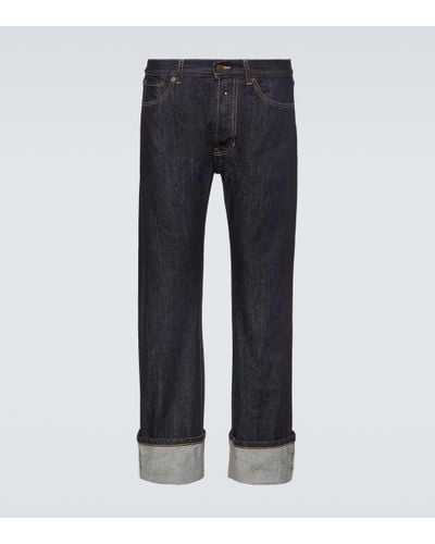 Alexander McQueen Low-rise Straight Jeans - Blue