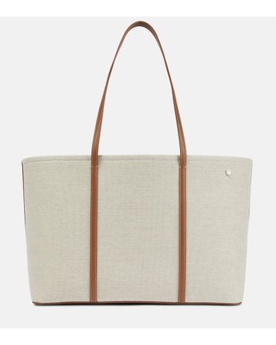Loro Piana Tote Carry Everything Large aus Canvas - Natur