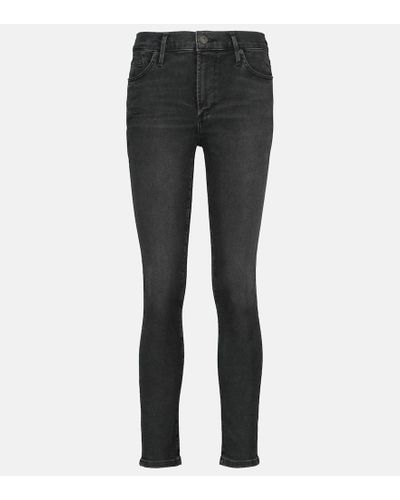 Citizens of Humanity Mid-Rise Skinny Jeans Rocket - Schwarz