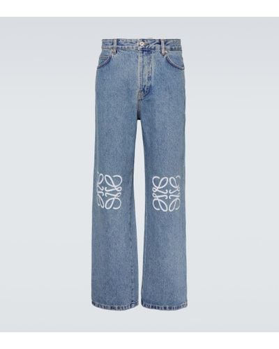 Loewe Straight Jeans Anagram - Blau